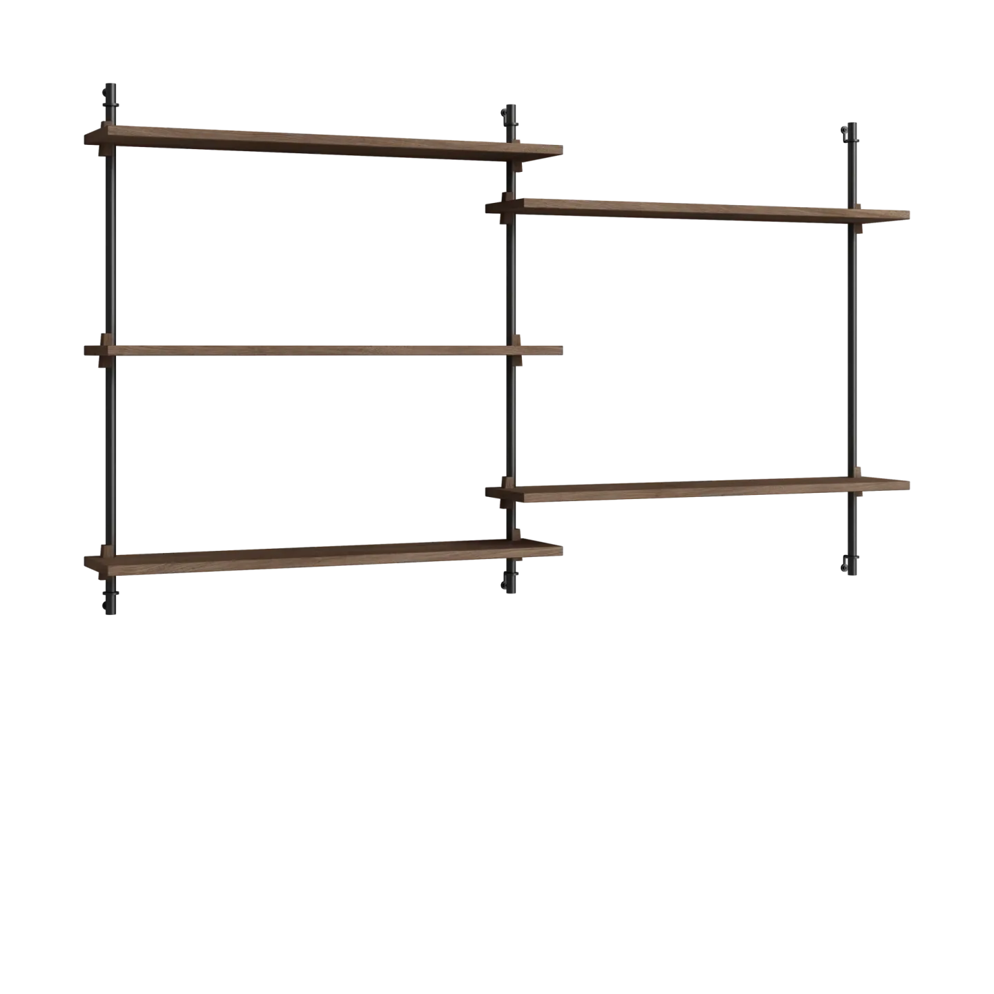 MOEBE Moebe wall shelving ws.85.2.B Räuchereiche-schwarz