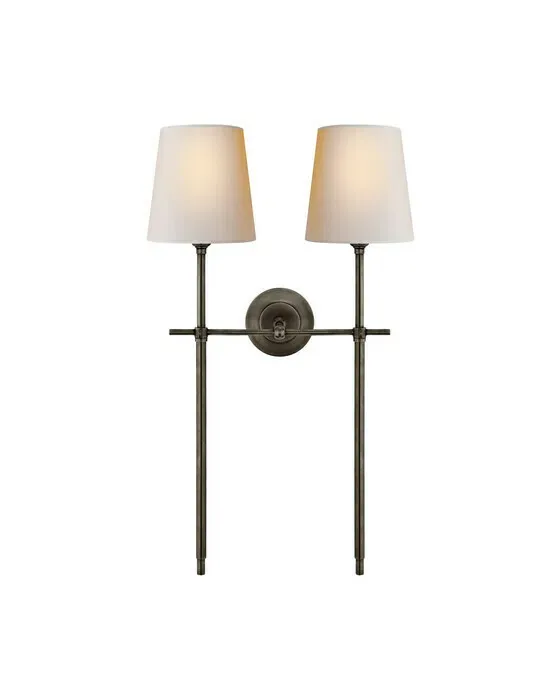 Bryant Large Double Tail Sconce Bronze