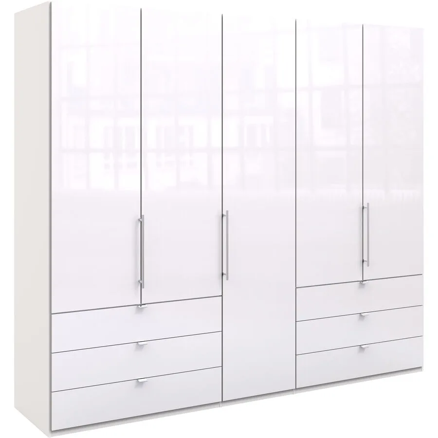 Kleiderschrank Folt weiss Holzwerkstoff B 250 cm