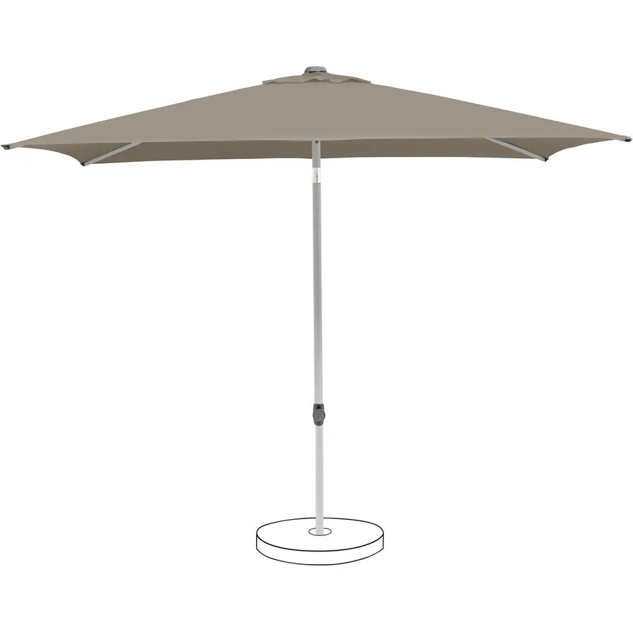 Suncomfort BY GLATZ Sonnenschirm Pop up Taupe, Grau Polyester B 200 cm - Material: Polyester Stoff, Metall