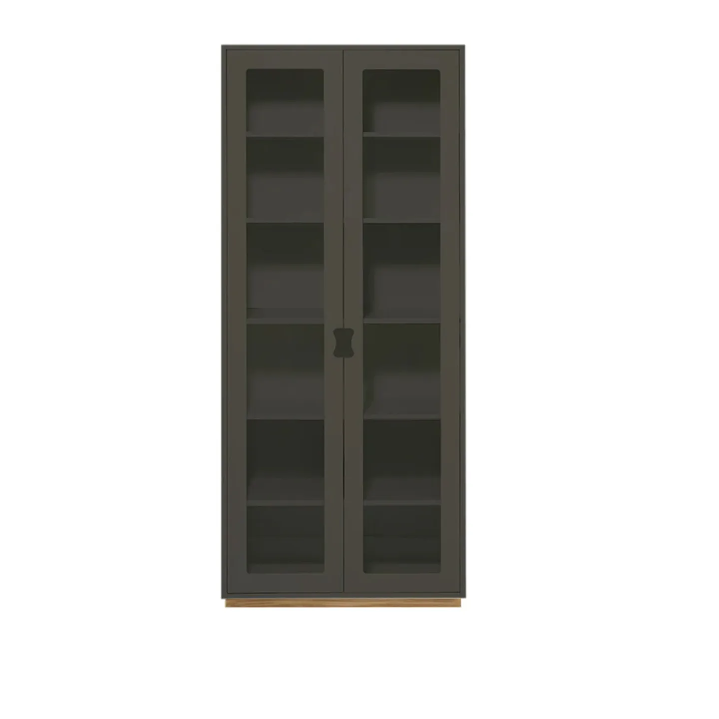 Asplund - Snow Cabinet F D42 Glass Doors - Taupe, Ek Sockel - Skåp och vitrinskåp - Thomas Sandell & Jonas Bohlin - Grå - Trä