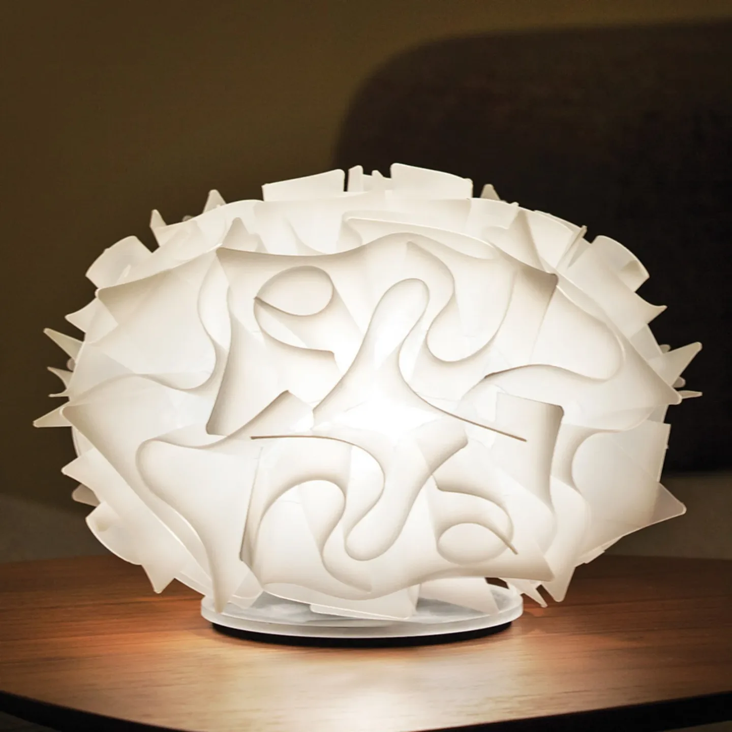 Veli Tischleuchte Weiß - SLAMP - Wohnzimmer - Design - Kunststoff - Einflammig