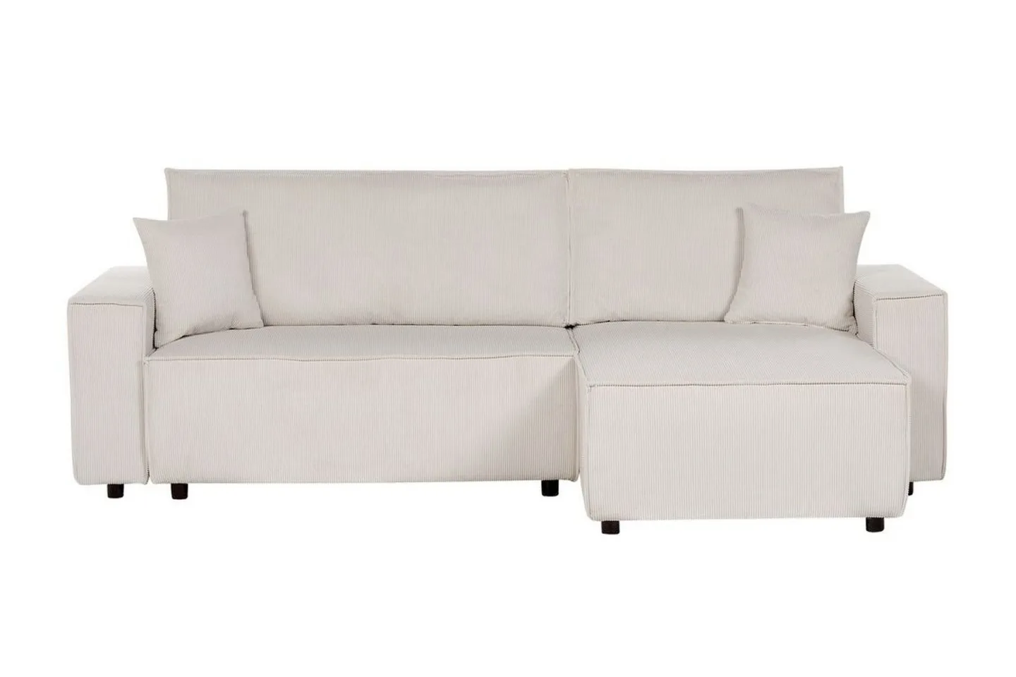 Dyshawn Hörnbäddsoffa 2-sits - Vit/Svart