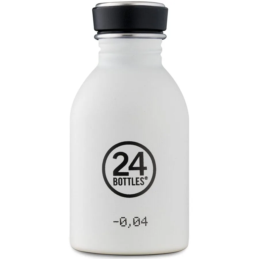 Trinkflasche 24 Bottles Stone Ice White 250 ml B 6.5 cm
