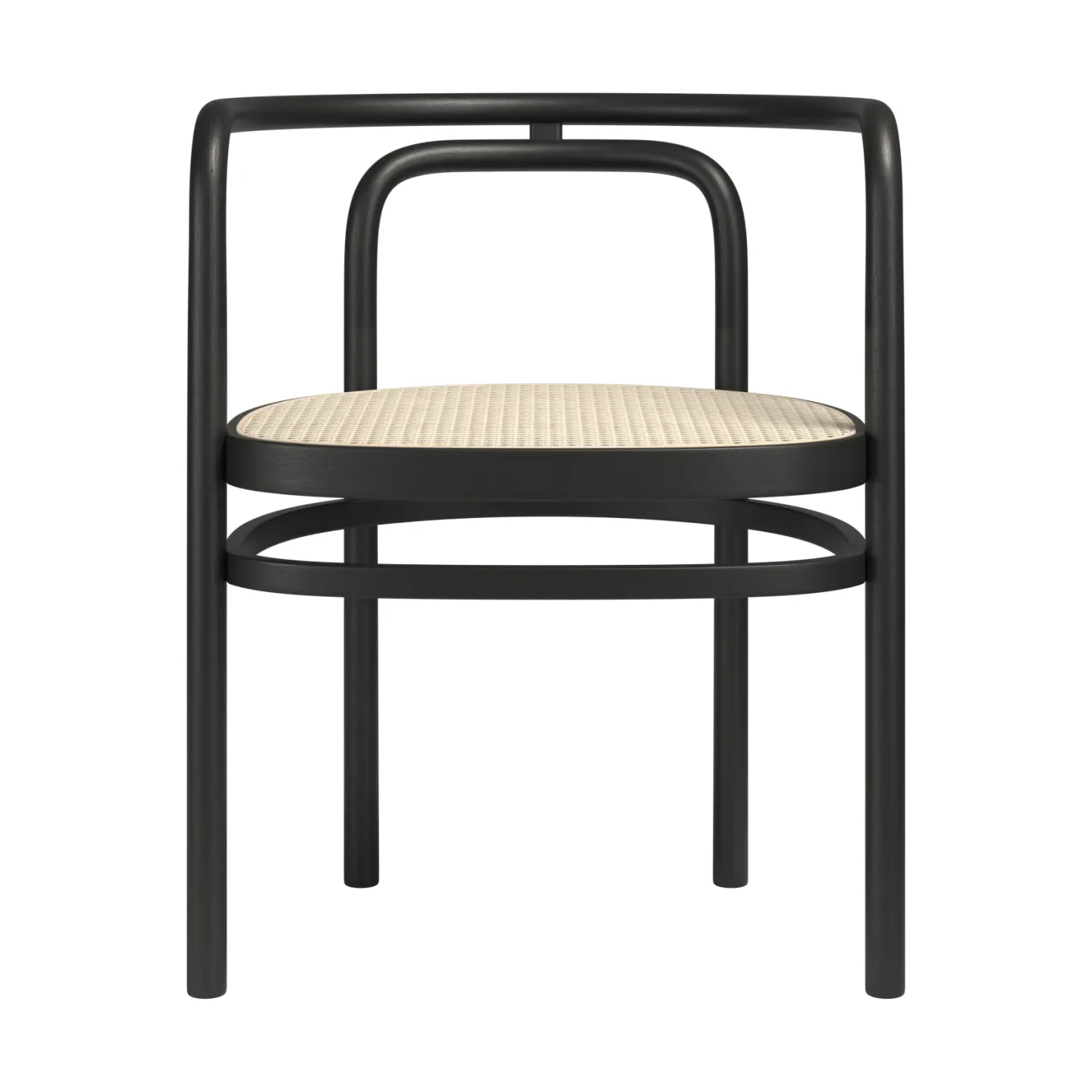 Fritz Hansen PK15 karmstol Svart ask-rotting natur