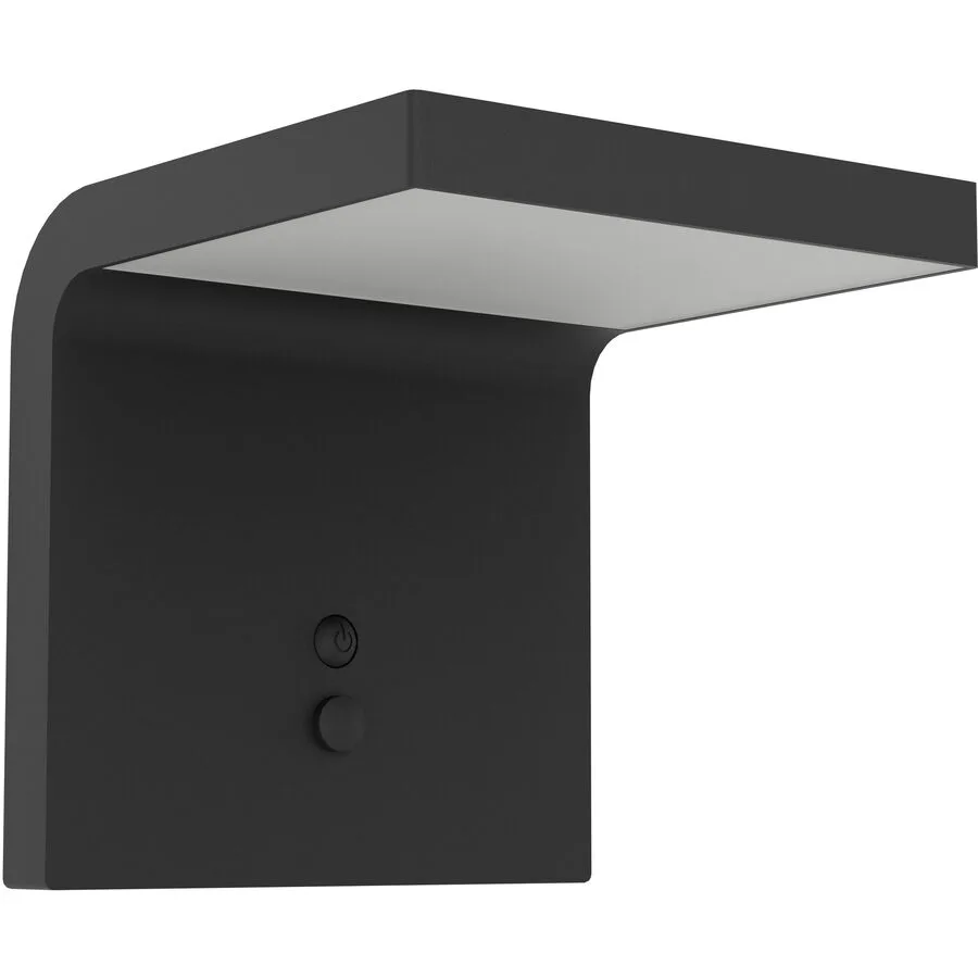 Eglo Solaraussenlampe Spiante Schwarz Kunststoff 14 cm - Lichtfarbe: Helles Neutralweiss