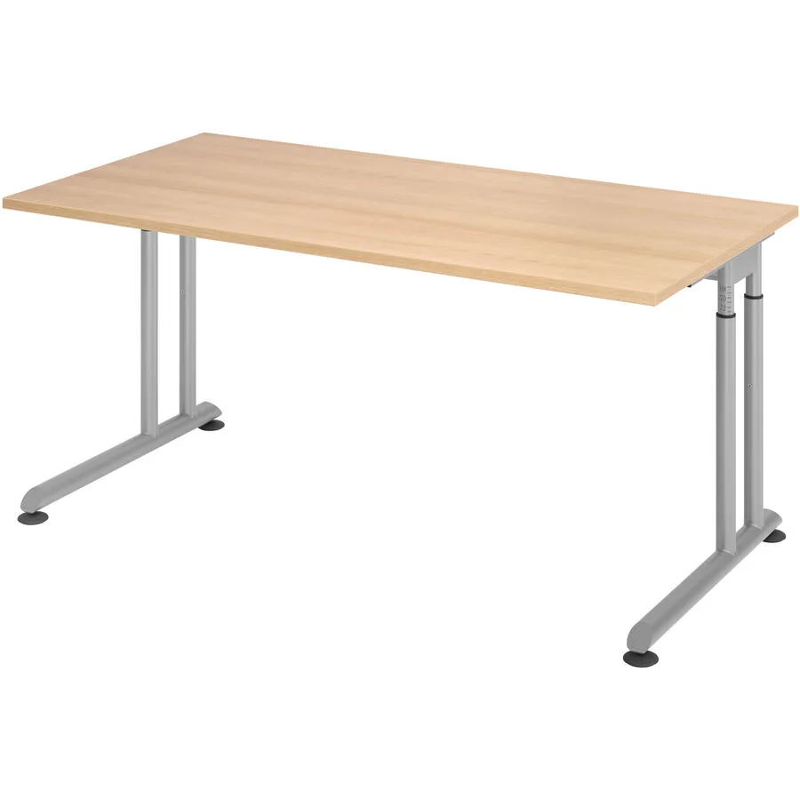 Schreibtisch Office eiche Holzwerkstoff B 160 T 80 cm