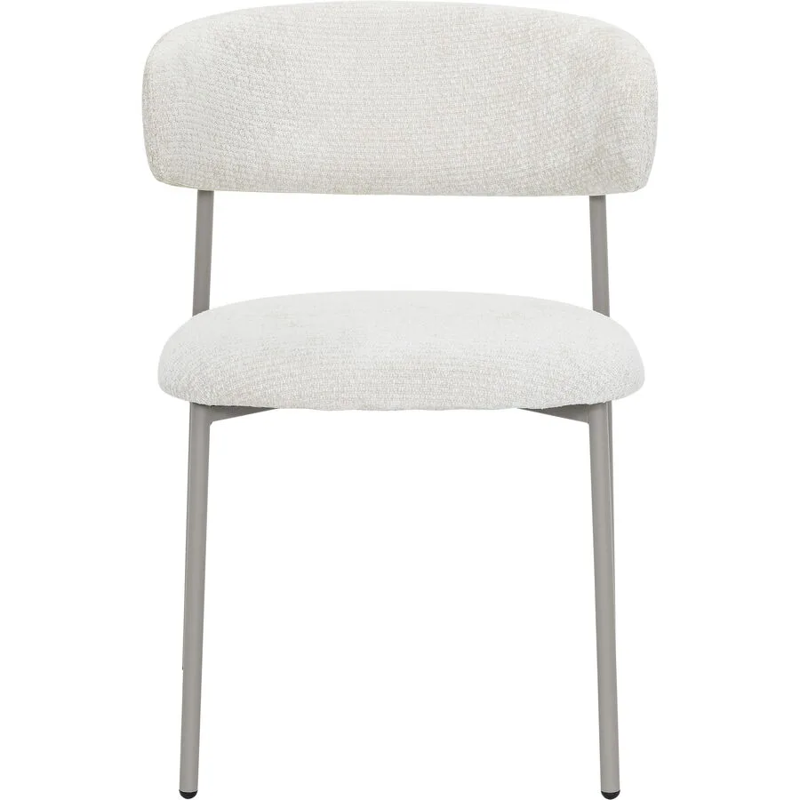 Stuhl Verina Beige/Grau Polyester/Metall