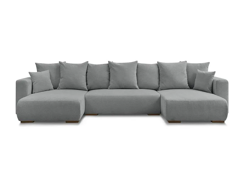 Wohnlandschaft BOBOCHIC SIDONIE Stoff chiniert dunkelgrau
