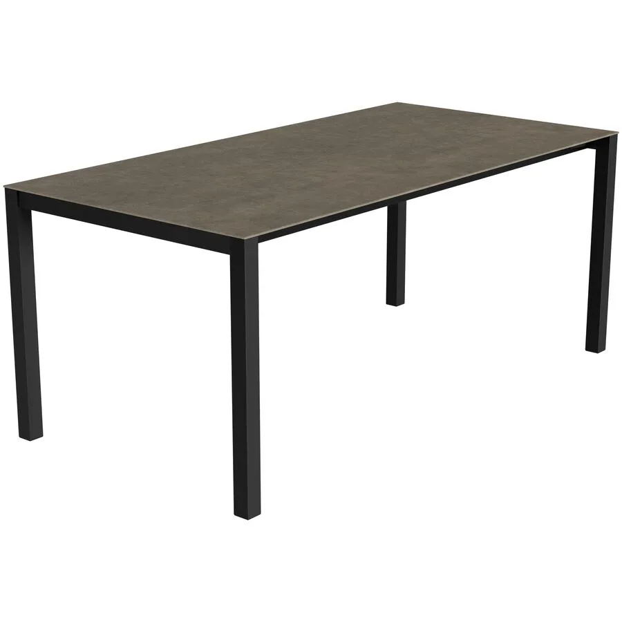 Gartentisch ausziehbar Campo Grande anthrazit / Roccia Keramik/Stahl B 180 T 90 cm - Möbel Konfigurator: Traummöbel individuell zusammenstellen