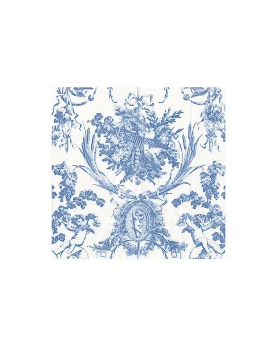 Romantic Toile servietter blå 20-pak
