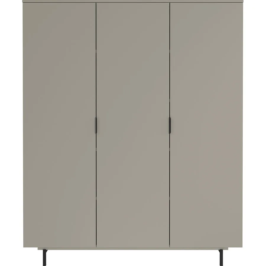 Kleiderschrank Tomino steingrau Holzwerkstoff B 158 T 54 H 190 cm