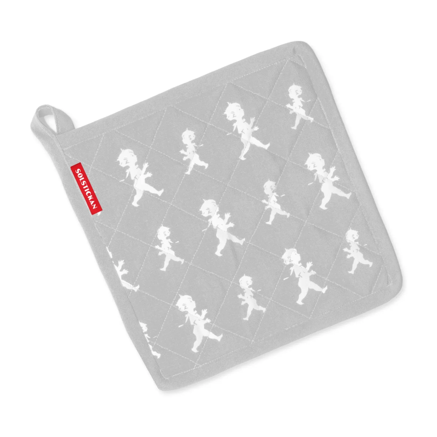 Solstickan Design Solstickan Topflappen 22 x 22 cm Grau