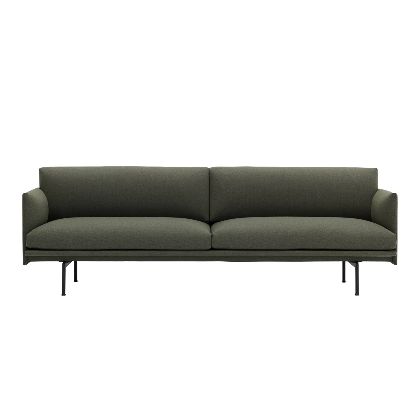 Muuto - Outline Sofa 3-seater, Fiord 961 - Soffor - Anderssen & Voll - Grön