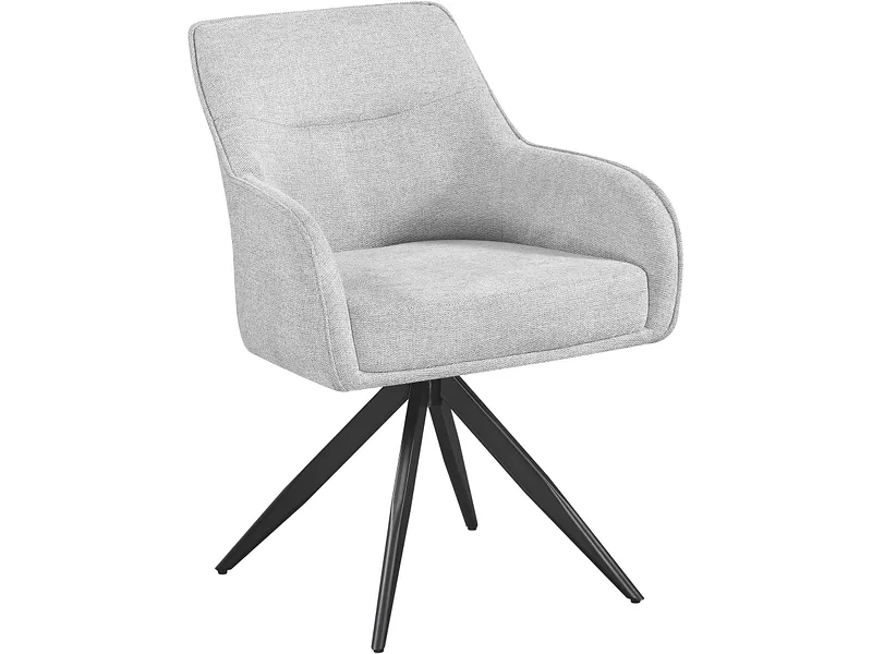Stuhl KING Stoff grau drehsitz