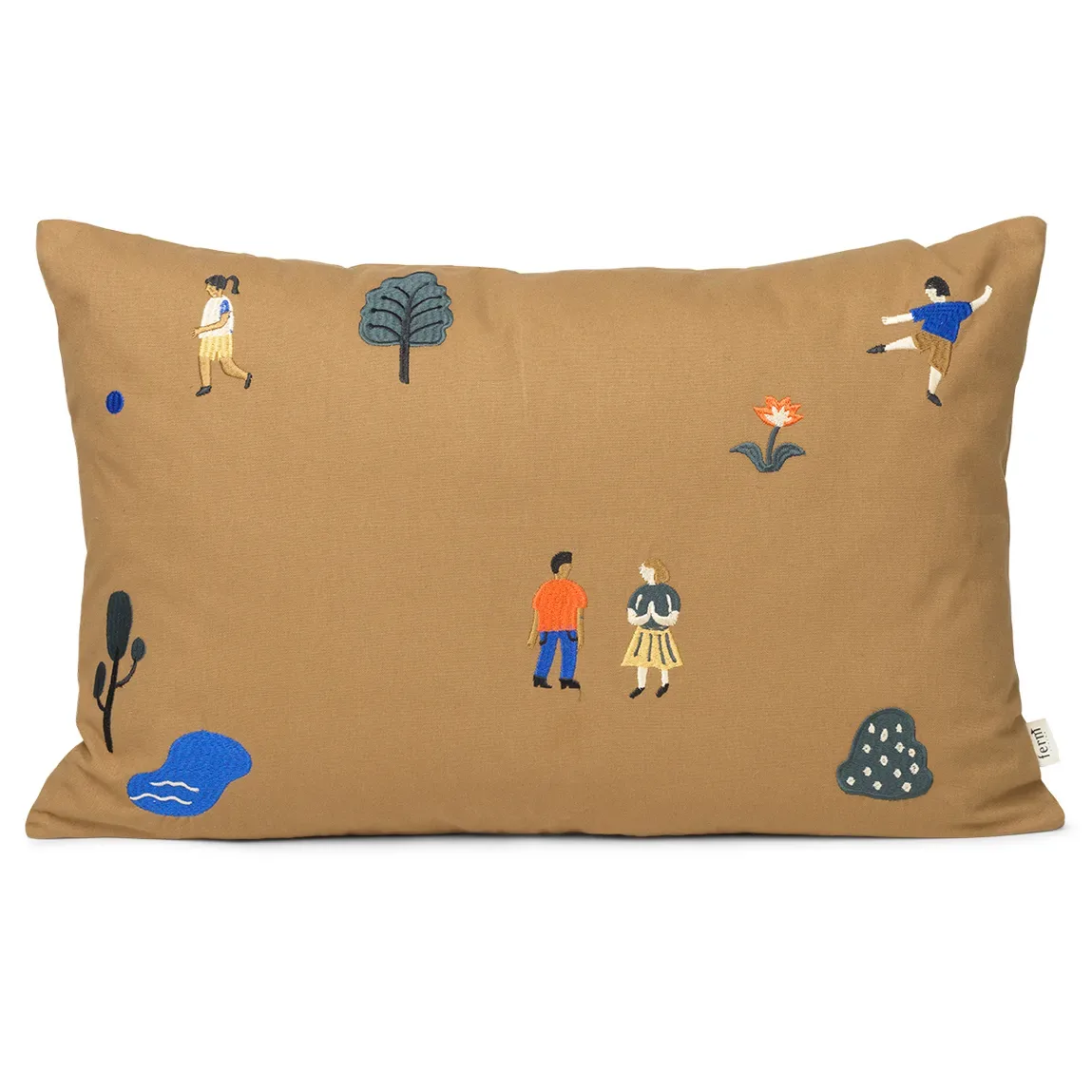 Ferm Living The Park kudde 40x60 cm Sugar kelp