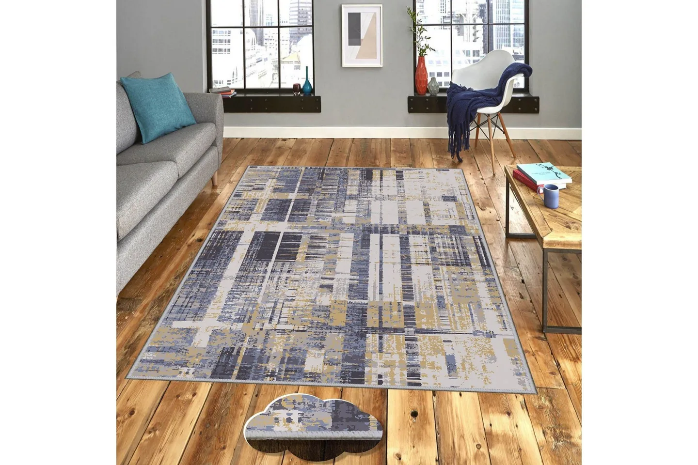 Homefesto Matta 80x150 cm - Multifärgad