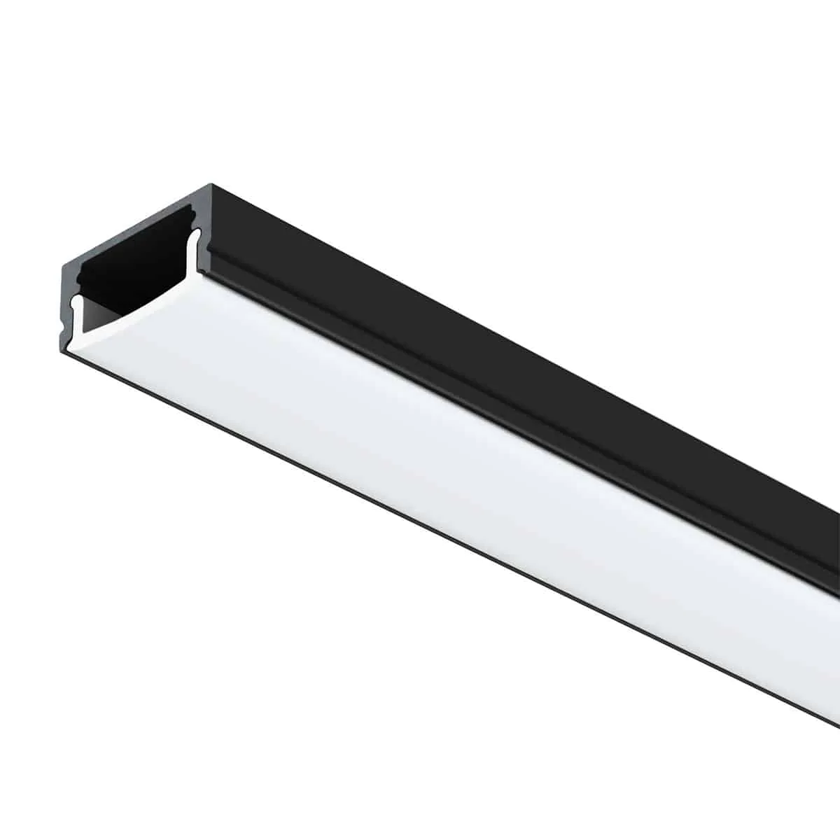 Aluminiumprofil Pro A1 2m Surface Low Svart