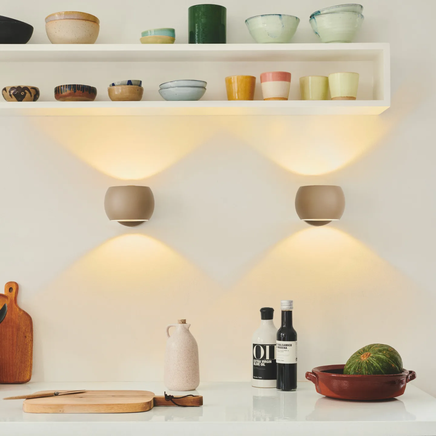 Belir Wandleuchte Brown - Nordlux - Wohnzimmer - Metall - Mehrflammig