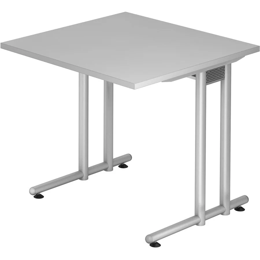 Schreibtisch Office grau Holzwerkstoff B 80 T 80 cm