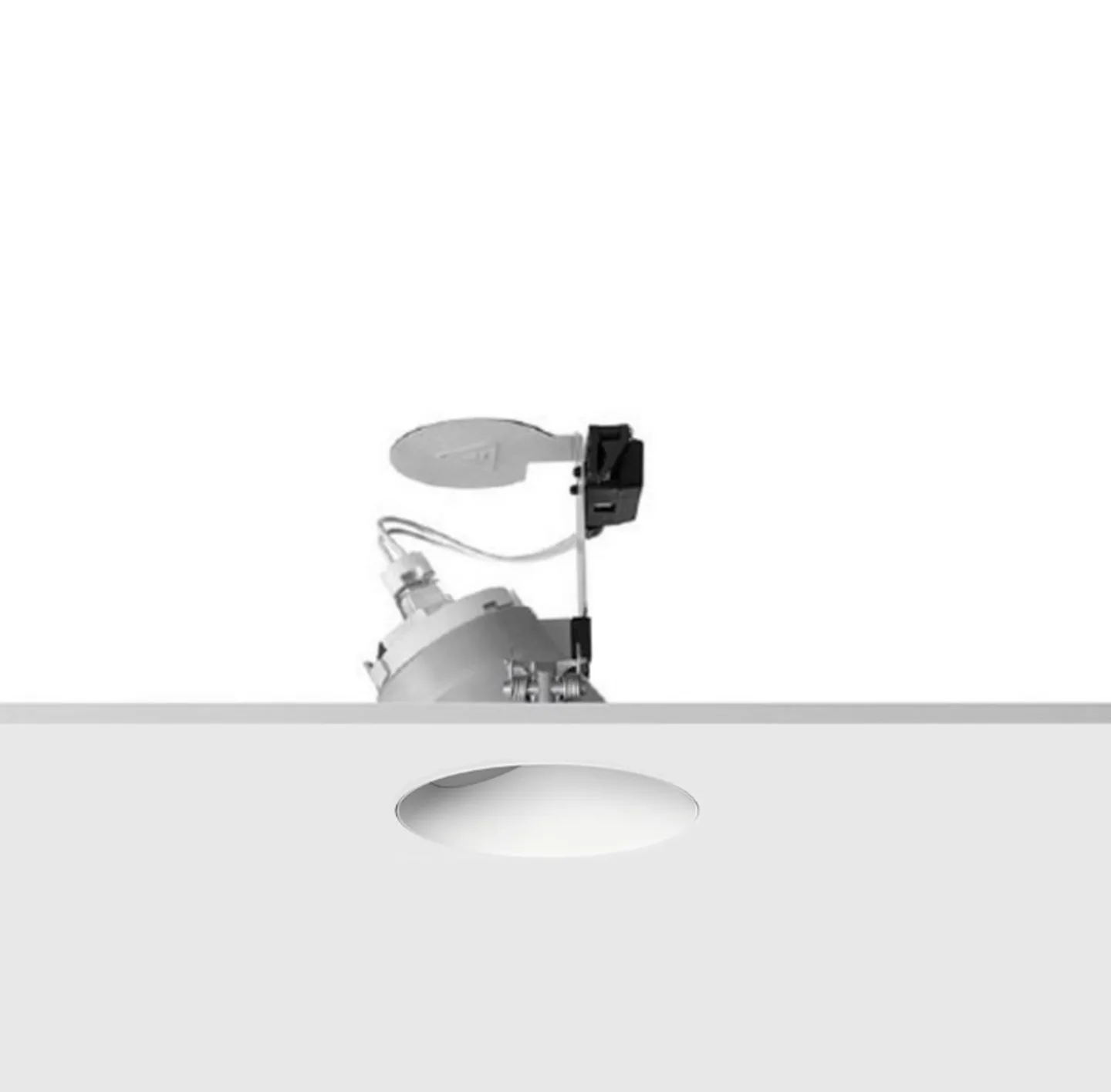 Easy Kap 105 indbygningsspots Asymmetrisk hvid, Par16 GU10 - FLOS - Stue - Metal