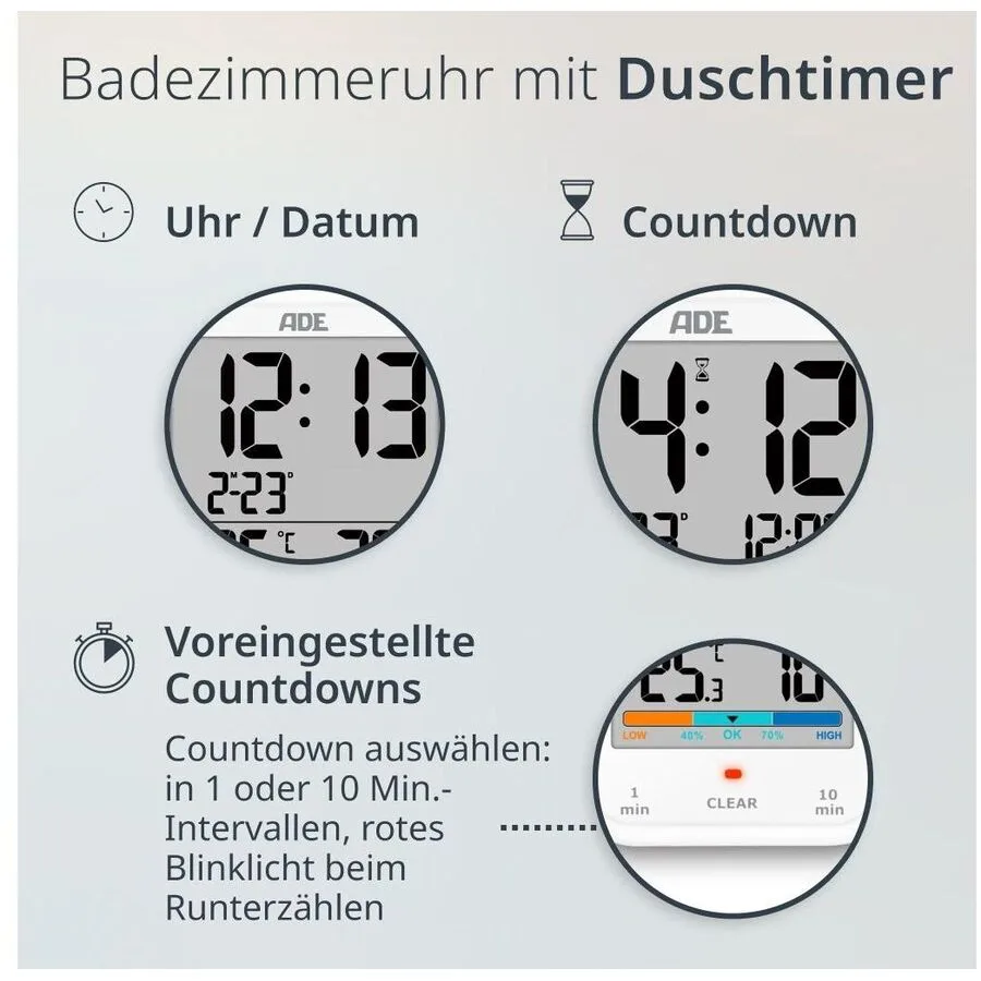 Wetterstation ADE Weiss Kunststoff