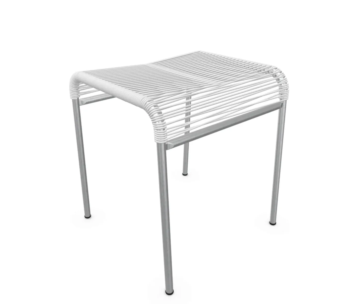 Schaffner Spaghetti-Hocker Säntis Hoch Feuerverzinkt Weiss | Schubiger Möbel