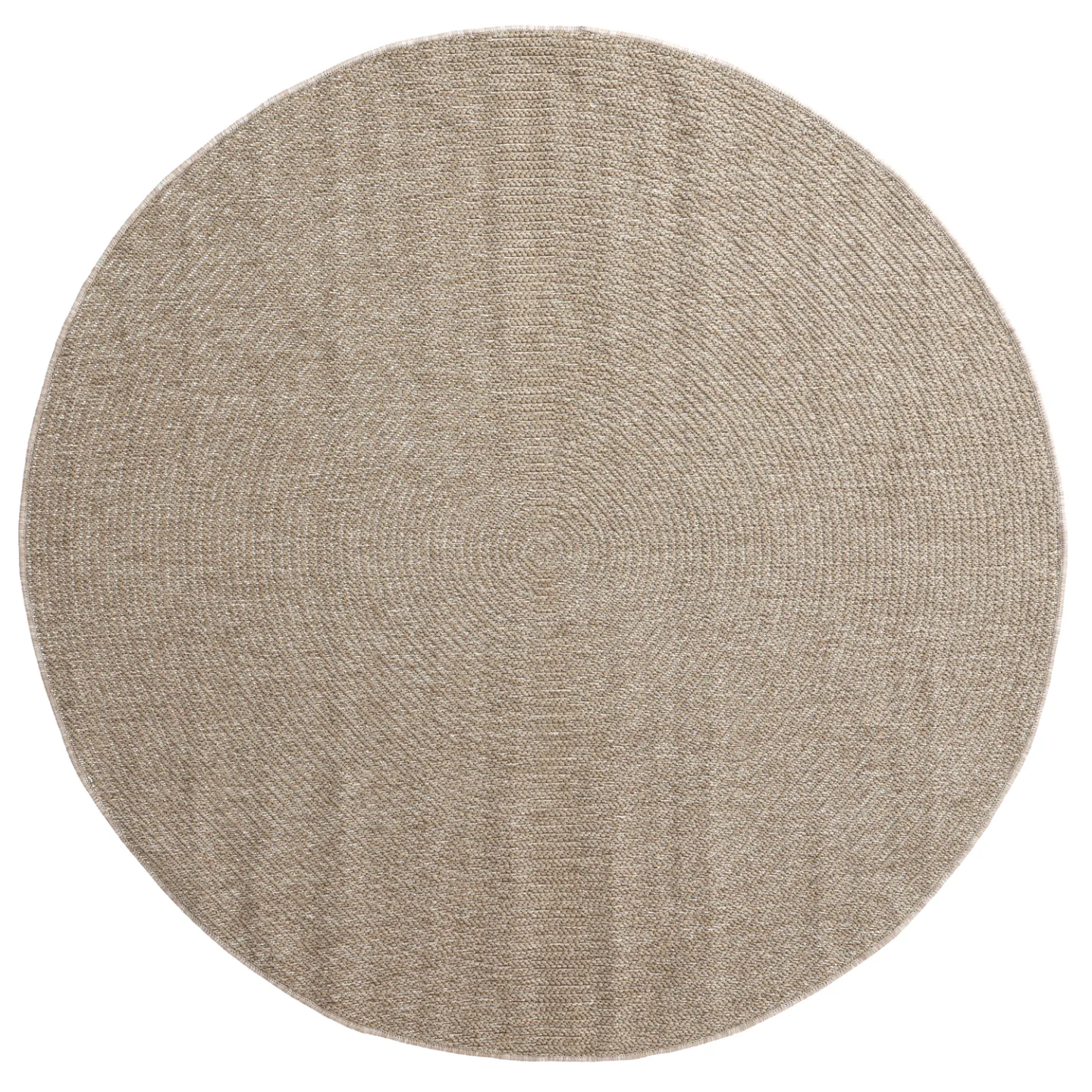 Rundt teppe - Indoor/Outdoor Arlo (beige) (Størrelse: Ø 200 cm)
