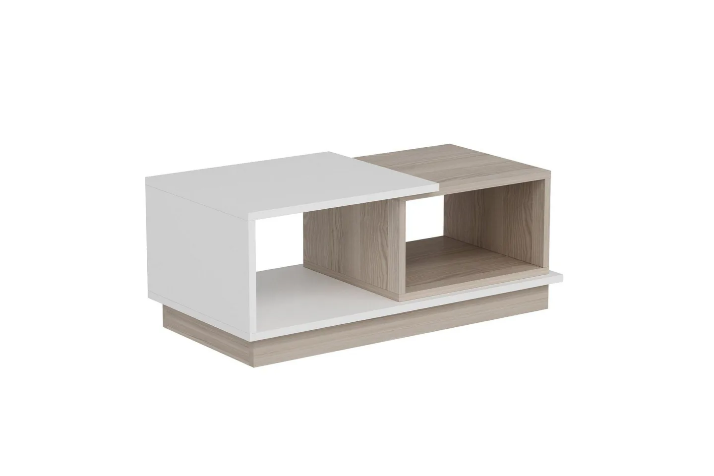 Schmida Soffbord 90x45 cm Vit/Brun - Hanah Home