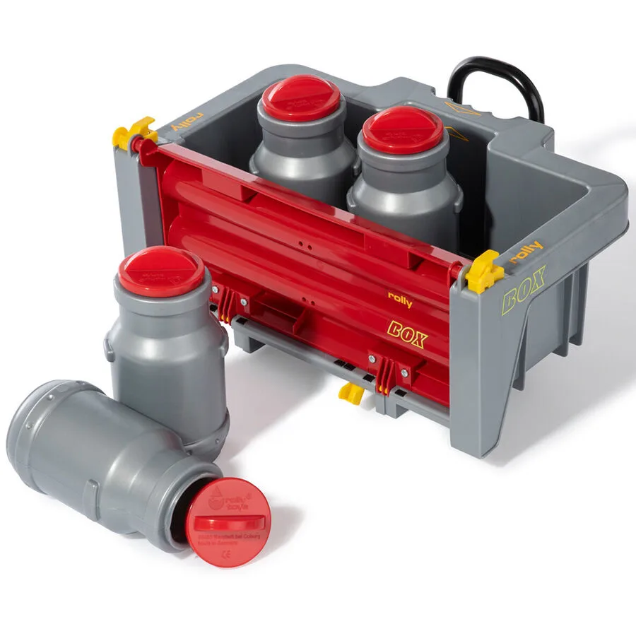 RollyBox Rolly Toys Grau Kunststoff - Farbe: grau/rot