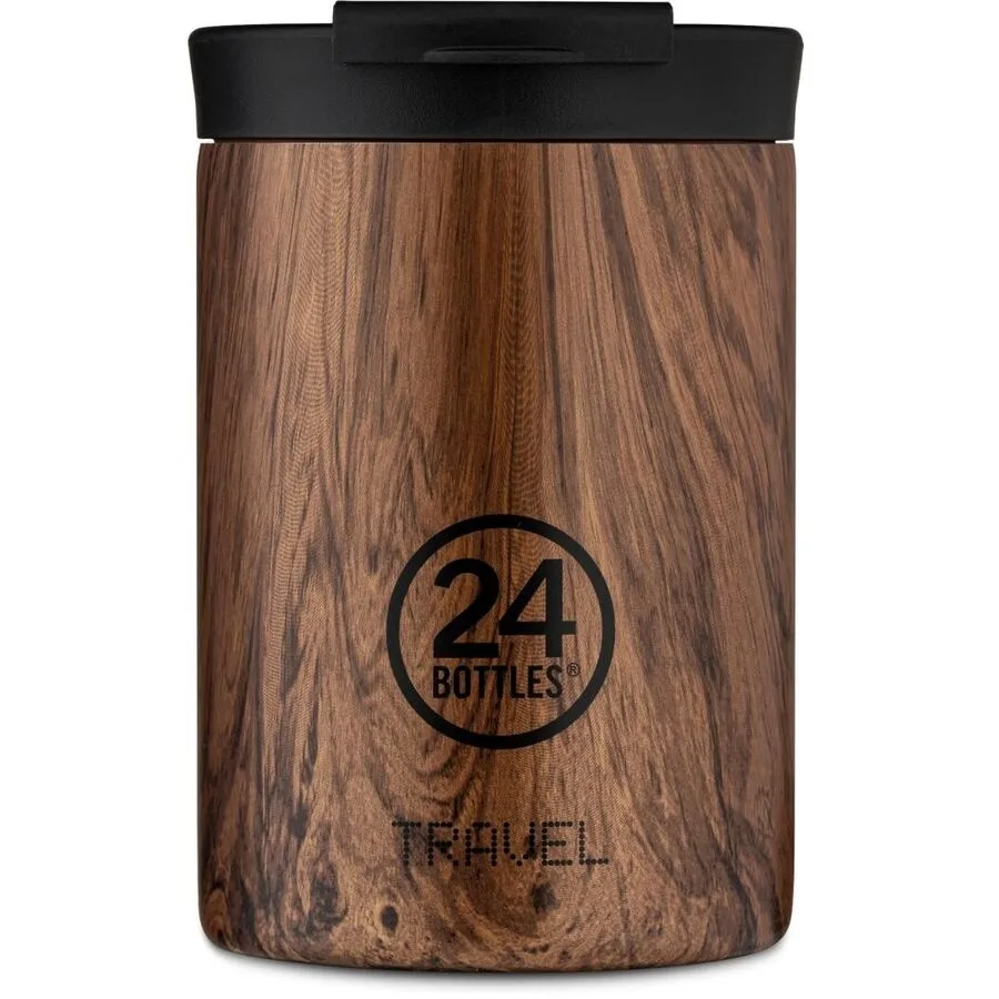 Thermobecher 24 Bottles Braun Edelstahl 12.5 cm - Farbe: Sequoia