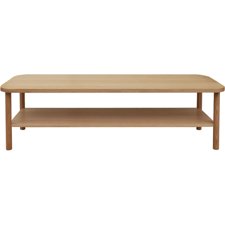 Salontisch Santino Braun Holz 150 cm - Farbe: Eiche