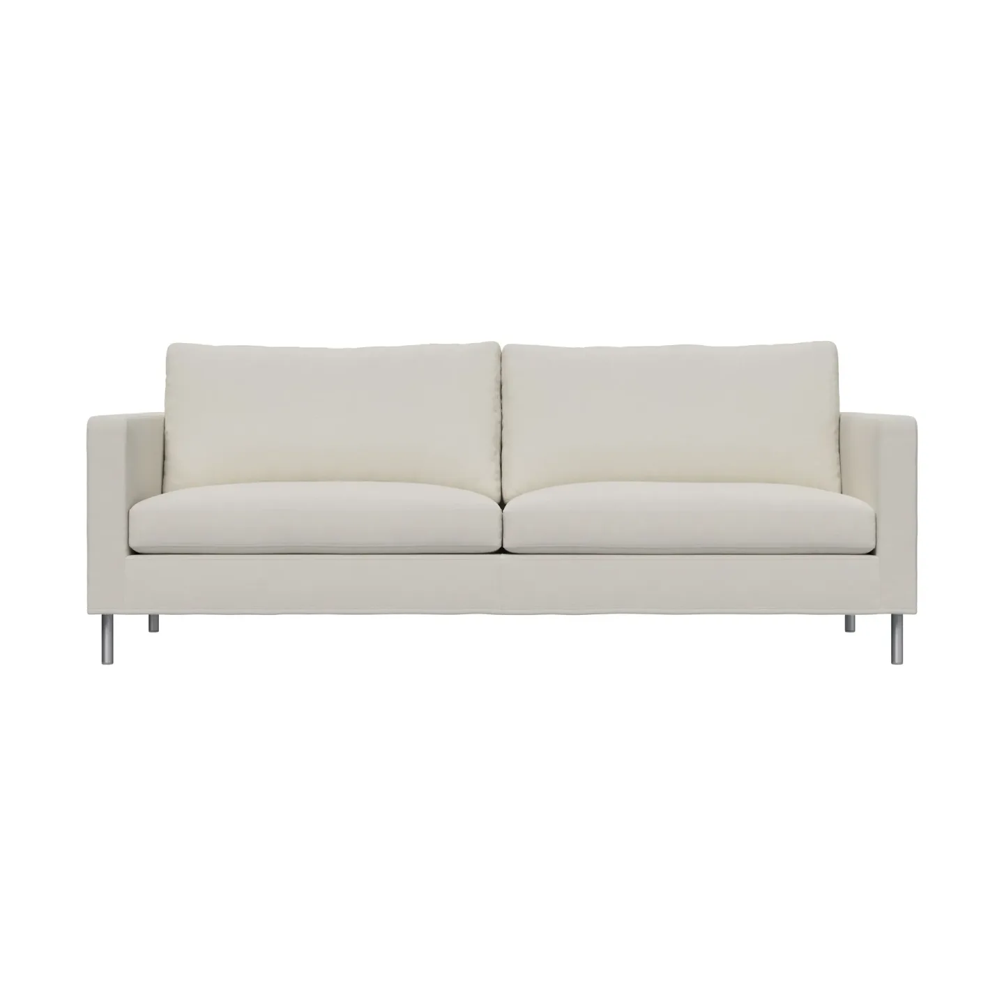 Fogia Alex High 2,5-Sitz Sofa Stoff Hiro White-aluminiumbein