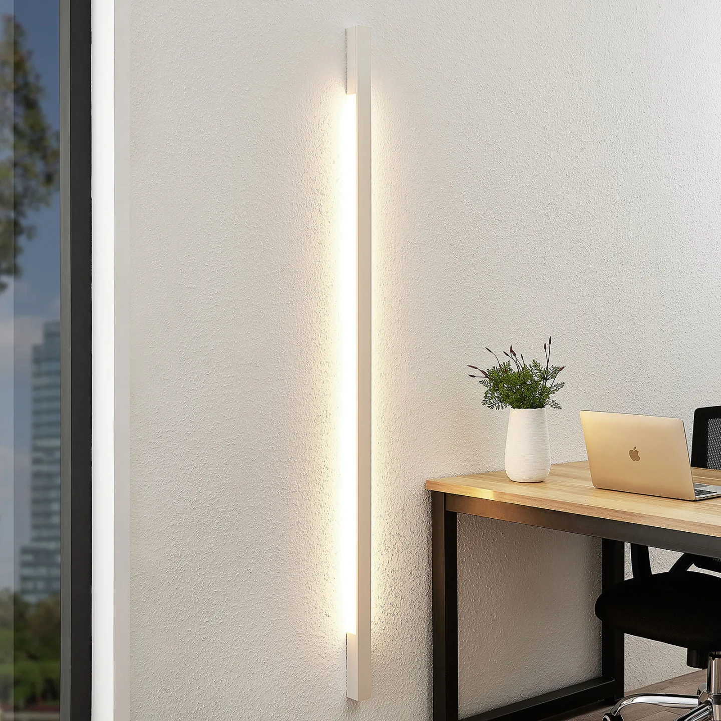 Ivano Vägglampa H170 White - Arcchio - Hall - Modern - Aluminium - Vinklad