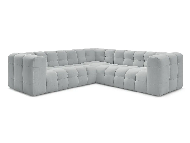 Ecksofa BOBOCHIC CLOUD Stoff hellgrau