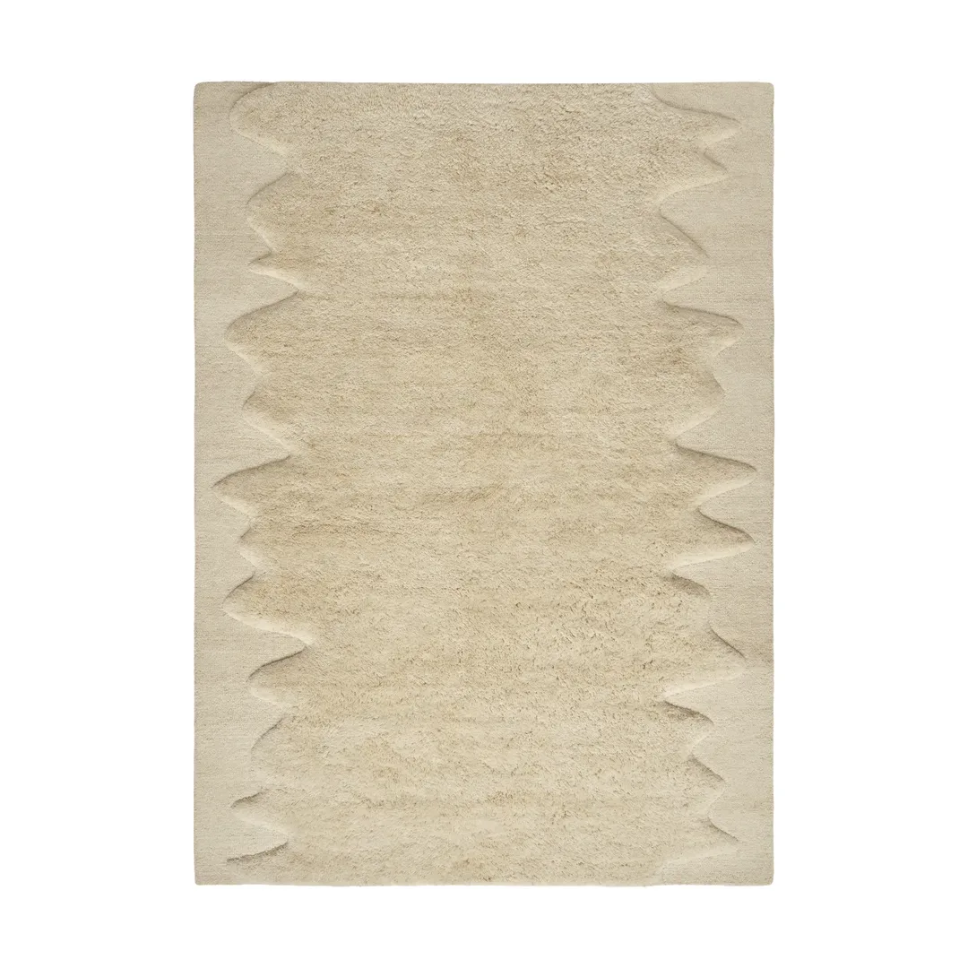 Tom Dixon Wobble Teppich Natural, 200x300 cm
