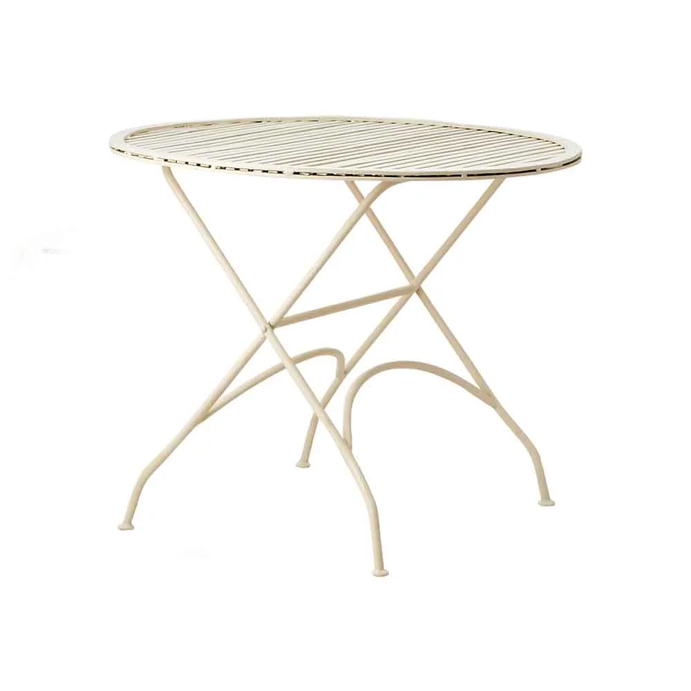 Bornholm utebord Ø 61 Beige