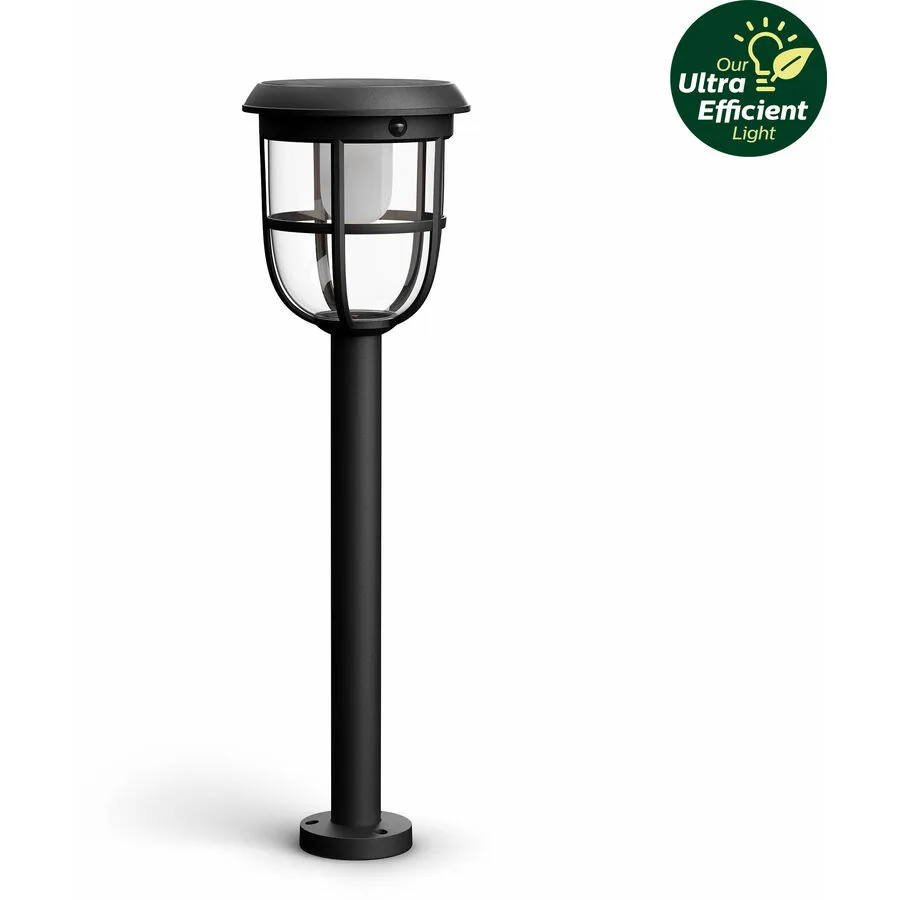 Solarlampe Philips Schwarz Kunststoff 17.5 cm 60 cm - LED - Lichtfarbe: Warmweiss - LED Energiesparlampen