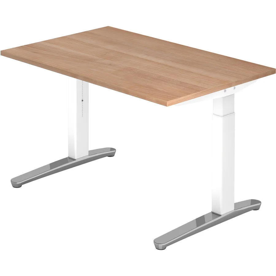 Schreibtisch Office nussbaum Holzwerkstoff B 120 T 80 cm