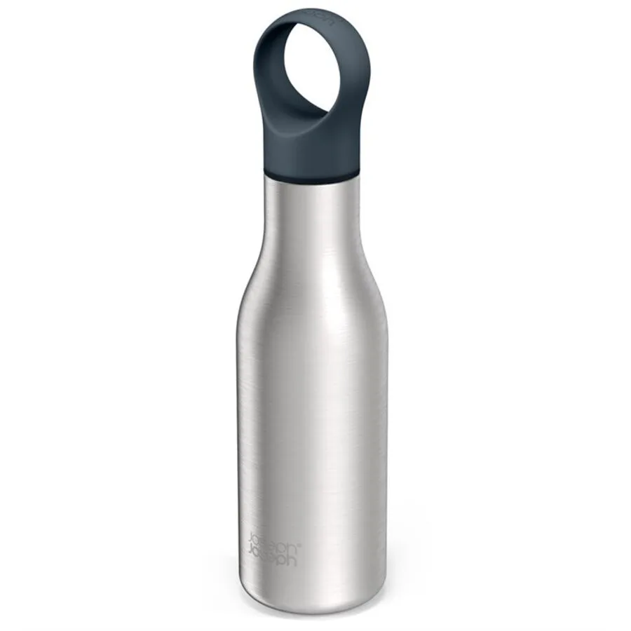 Trinkflasche Joseph Joseph Hydro Loop Edelstahl Edelstahl 29 cm - Material: Edelstahl/Polypropylen/Silikon