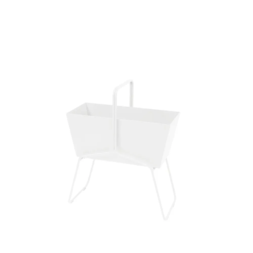 Fermob Basket high planteringsbox Cotton white (vit)