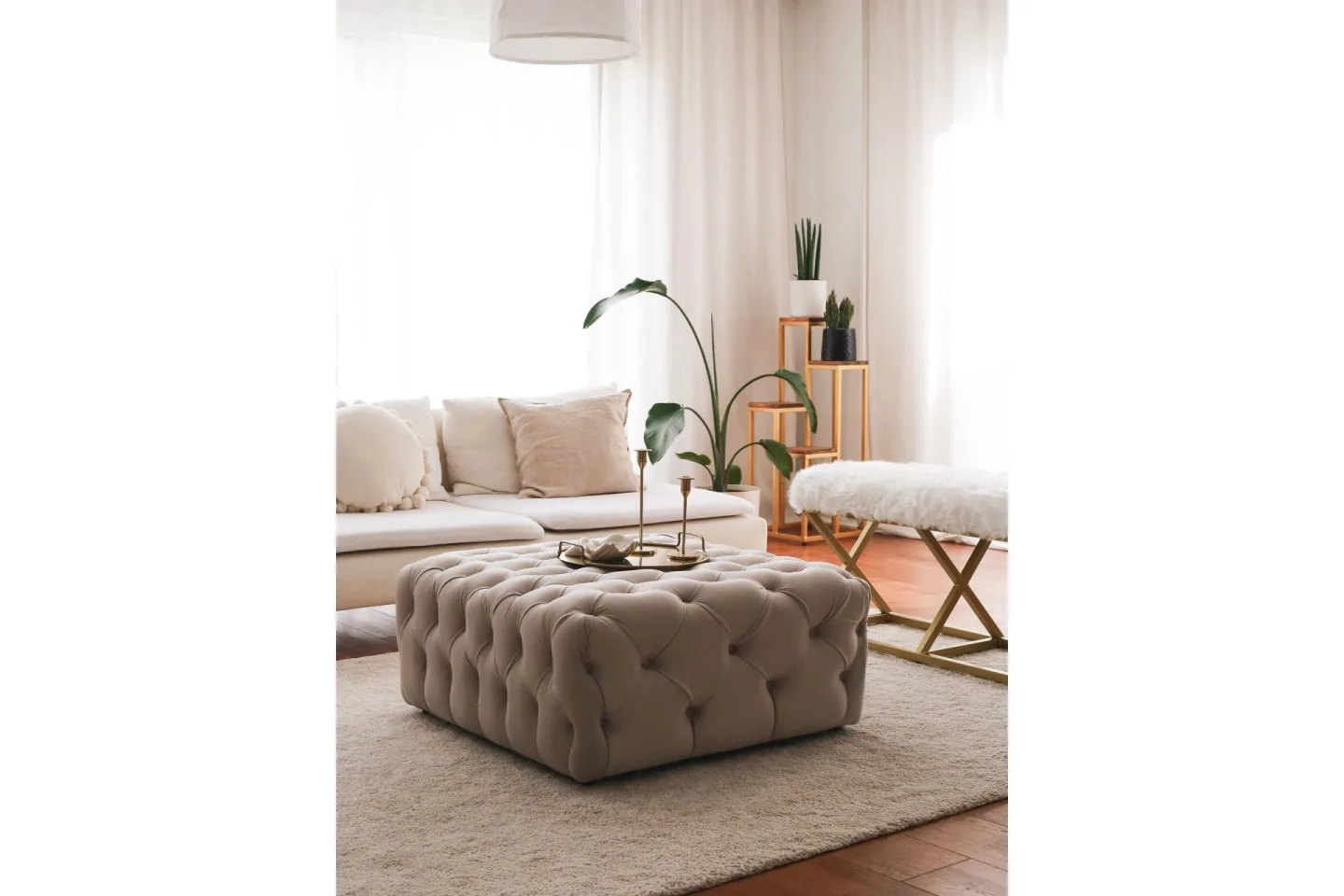 Seban Sittpuff 80 cm - Cream