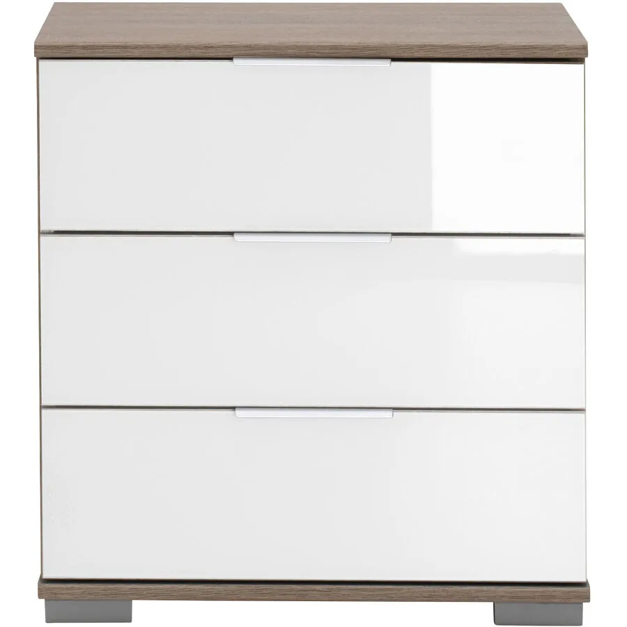 Nachttisch Peyton C weiss Holzwerkstoff B 52 H 58 cm