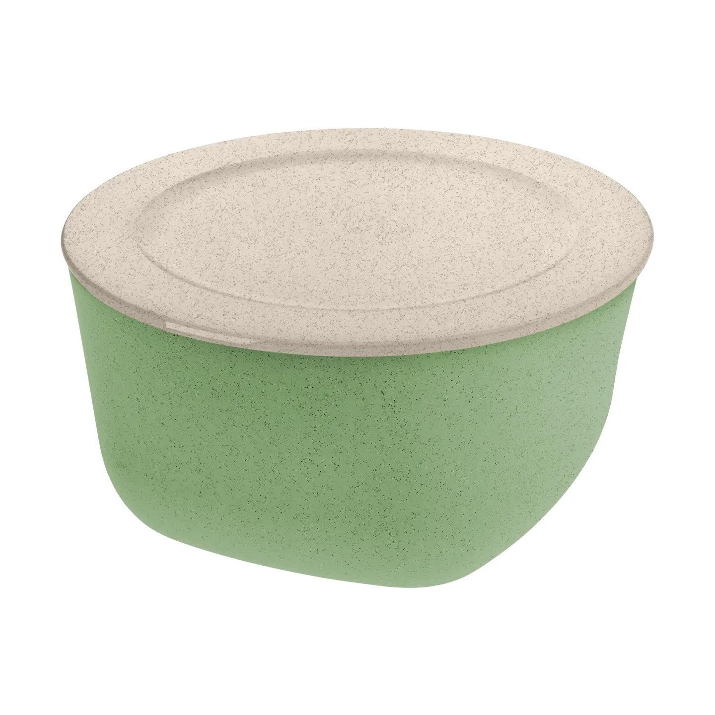 Koziol Connect Schüssel/Schale mit Deckel 4 L biozirkulärer Thermoplast Nature leaf green