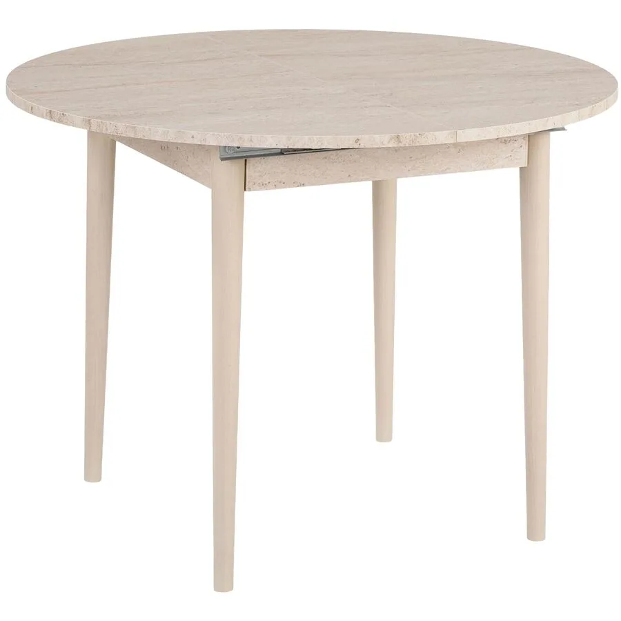 Esstisch Georis Travertin, Eiche 100% Melaminbeschichtete Spanplatte Massivholz B 100 T 100 cm