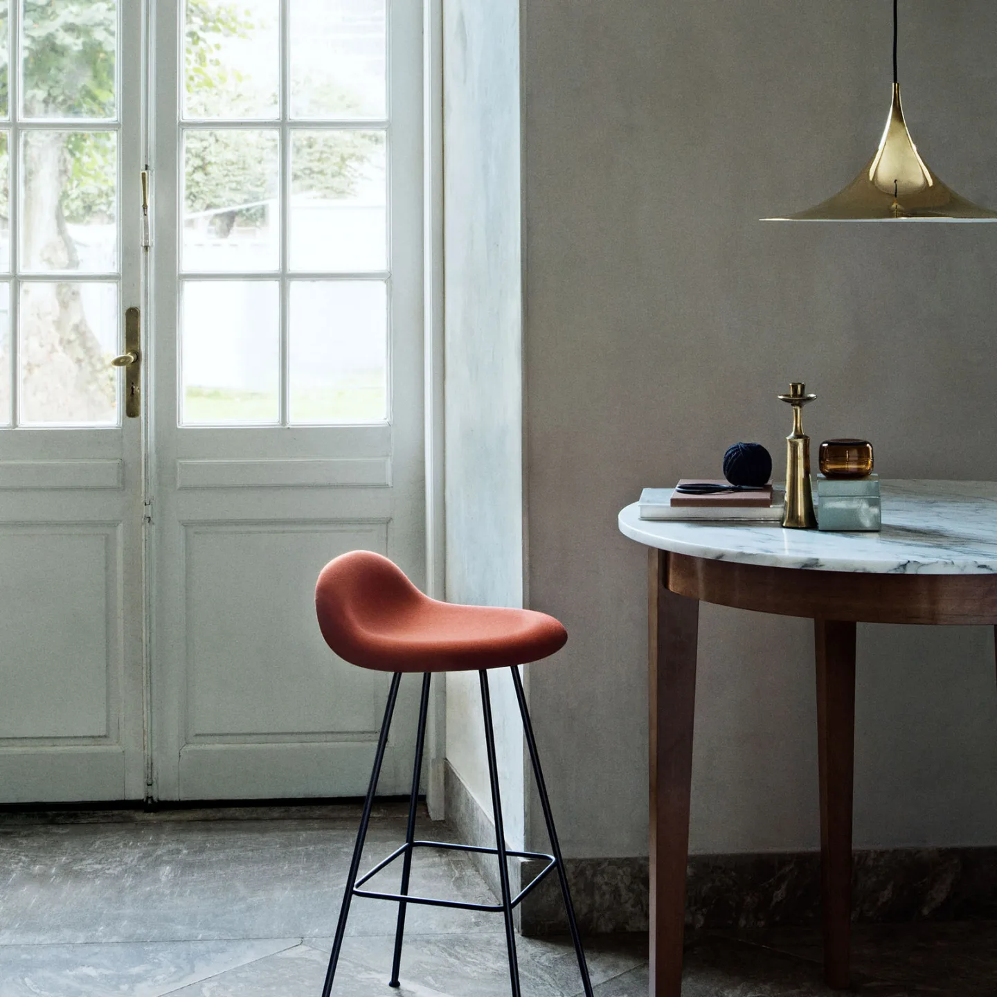 GUBI Semi Pendelleuchte Ø 60cm Polished brass