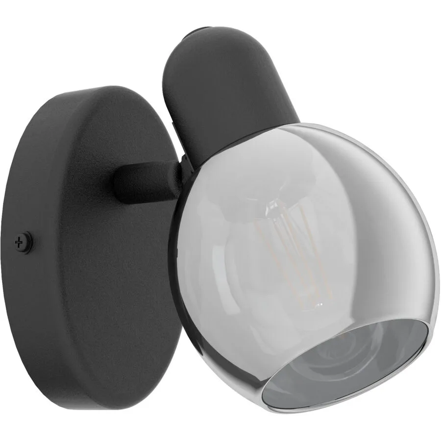 Eglo Spot Pollica Schwarz Stahl 10.5 cm