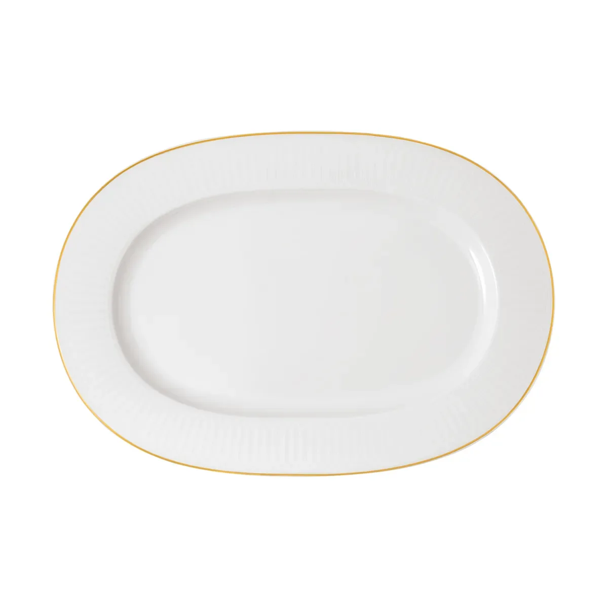 Villeroy & Boch Château Septfontaines Servierteller 28,5 x 41,5cm Weiß-gold