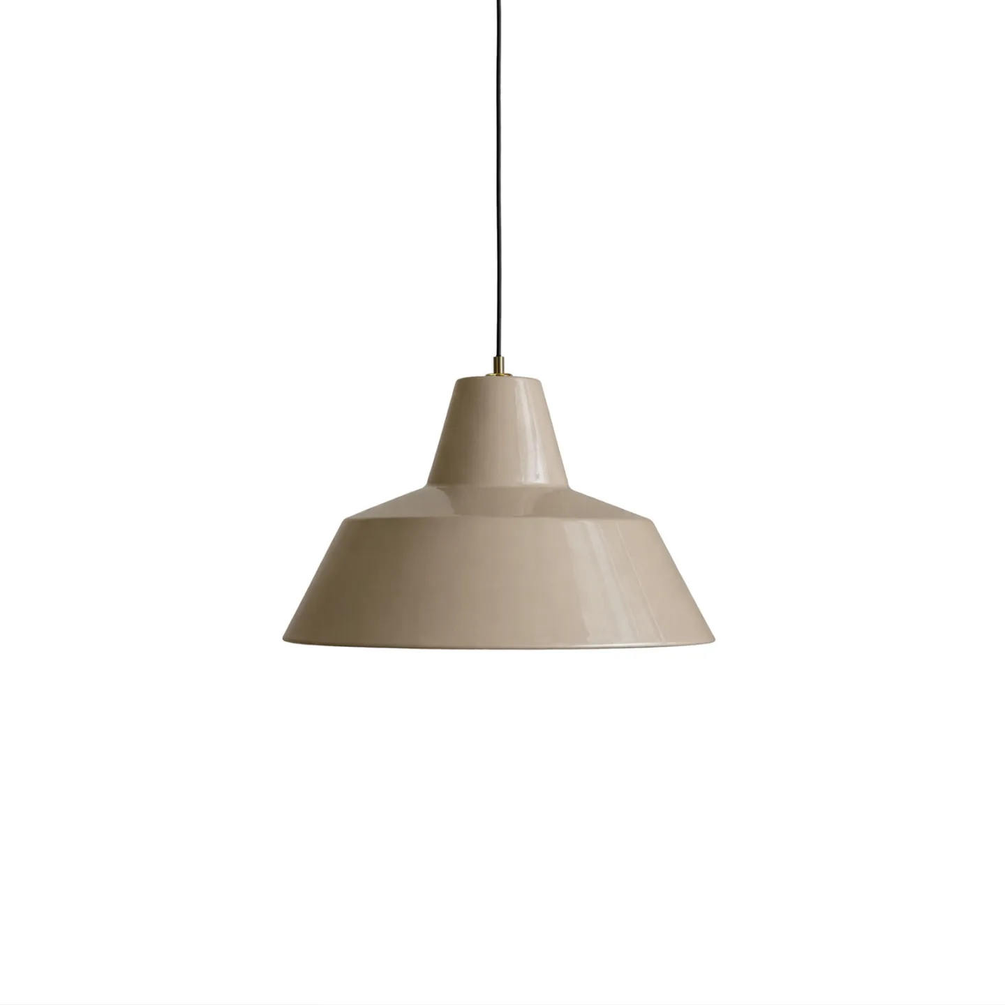 Workshop W4 Pendelleuchte, beige, Alu, E27 - Made By Hand - Esszimmer - Design - Aluminium - Einflammig