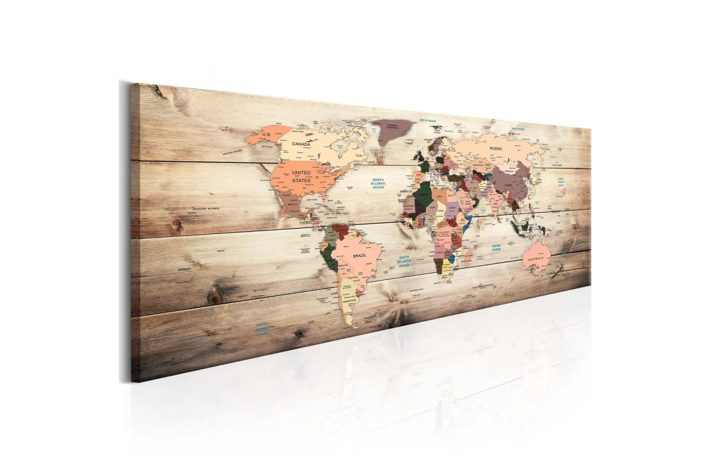 Tavla World Maps: Map of Dreams 120x40 cm -